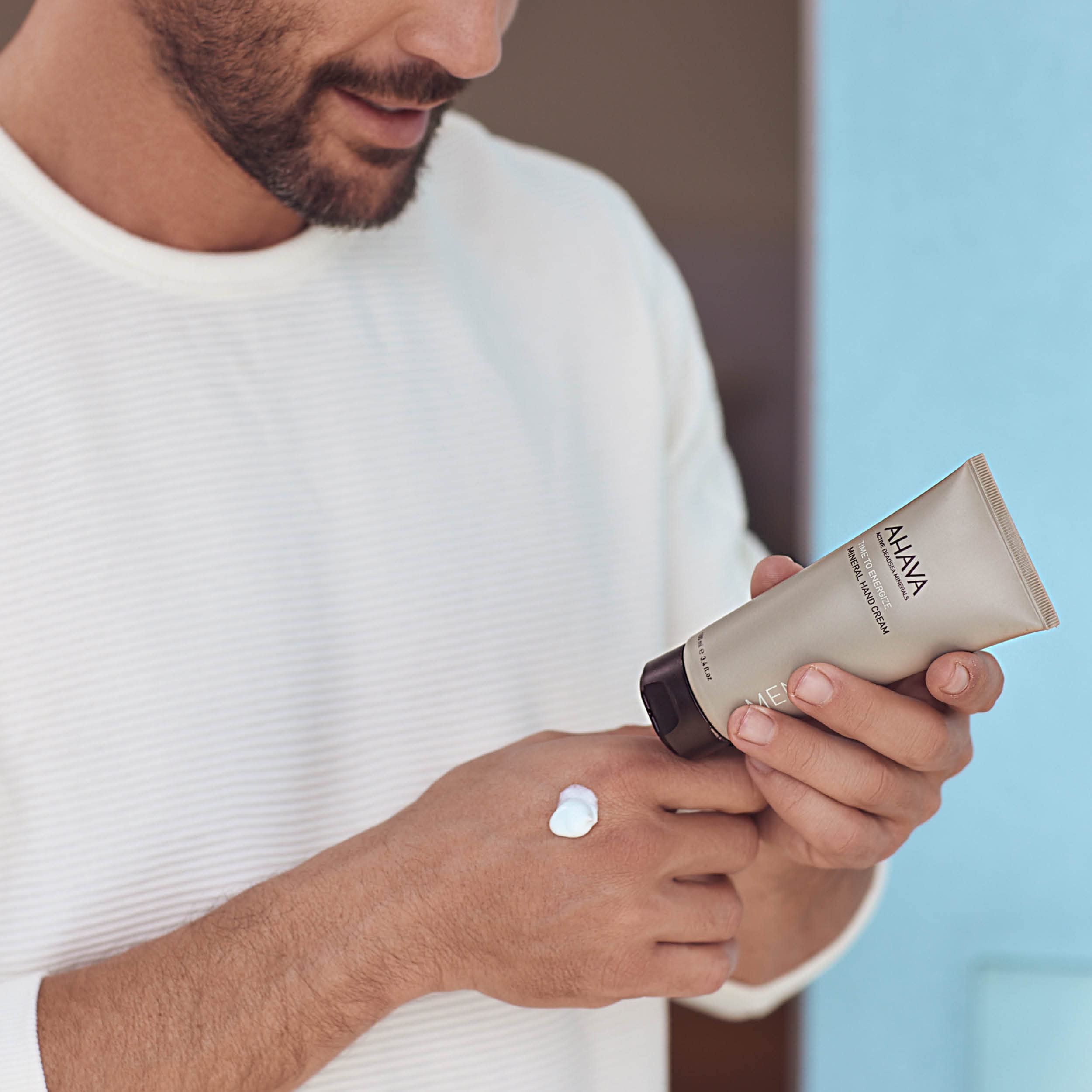 Ahava Time To Energize Mineral Hand Cream For Men, 3.4 Fl. Oz.